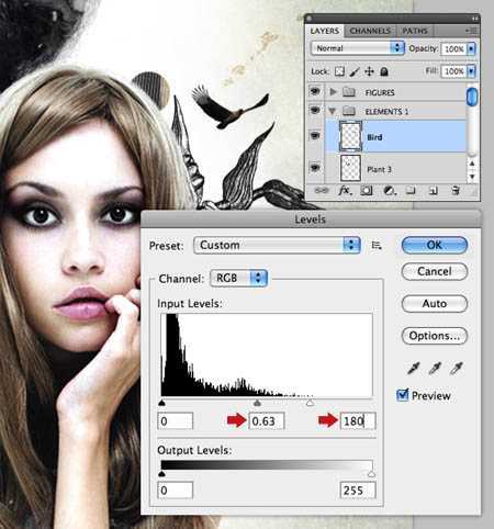 ‘photoshop合成颓废的古典人物插画‘