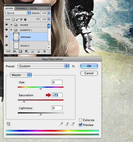 ‘photoshop合成颓废的古典人物插画‘