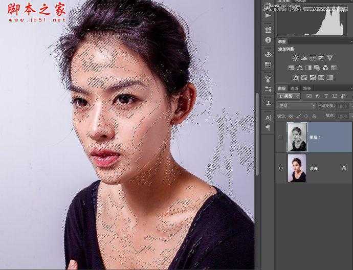 ‘Photoshop快速将人物肤色打造出塑料效果‘