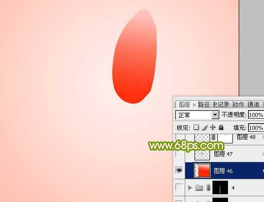 ‘Photoshop打造一朵含苞欲放的红色郁金香教程‘