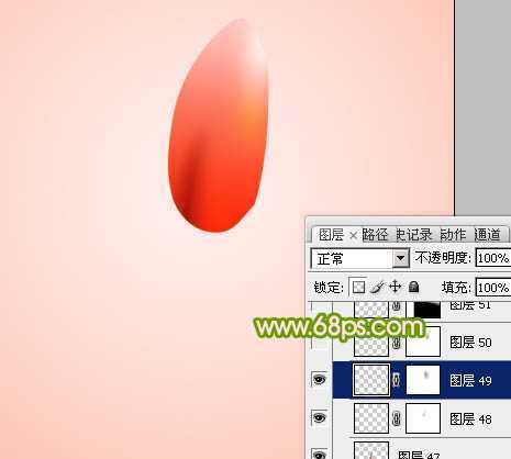 ‘Photoshop打造一朵含苞欲放的红色郁金香教程‘