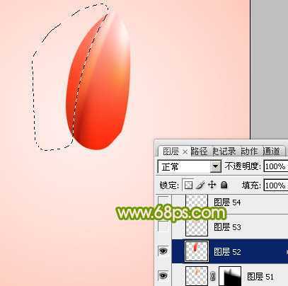 ‘Photoshop打造一朵含苞欲放的红色郁金香教程‘