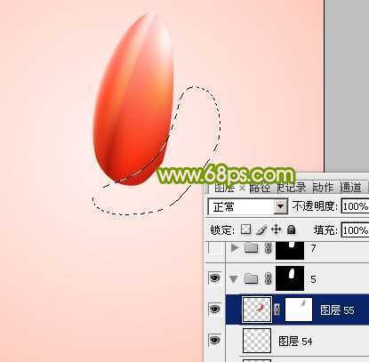 ‘Photoshop打造一朵含苞欲放的红色郁金香教程‘