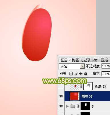 ‘Photoshop打造一朵含苞欲放的红色郁金香教程‘