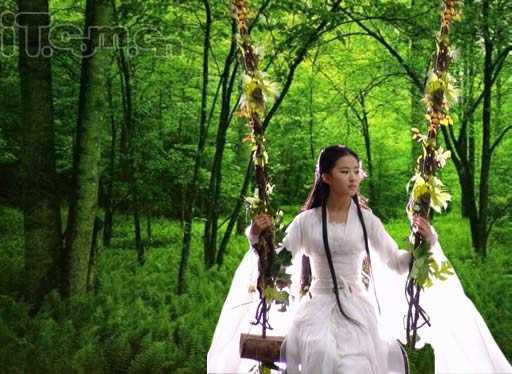 Photoshop照片合成为美丽画卷