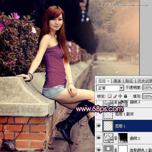 Photoshop调出街边人像高对比暗色效果,PS教程