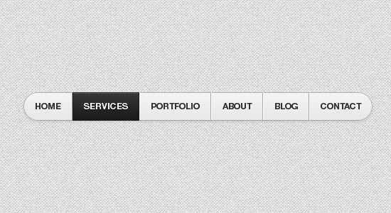 HTML5/CSS3 Gray Navigation Menu
