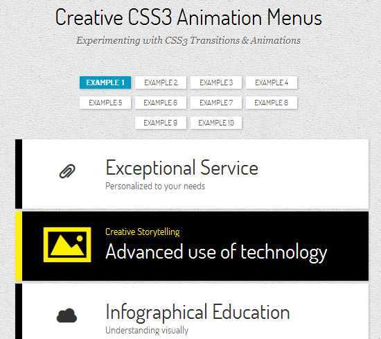 Css3 Animation Menus