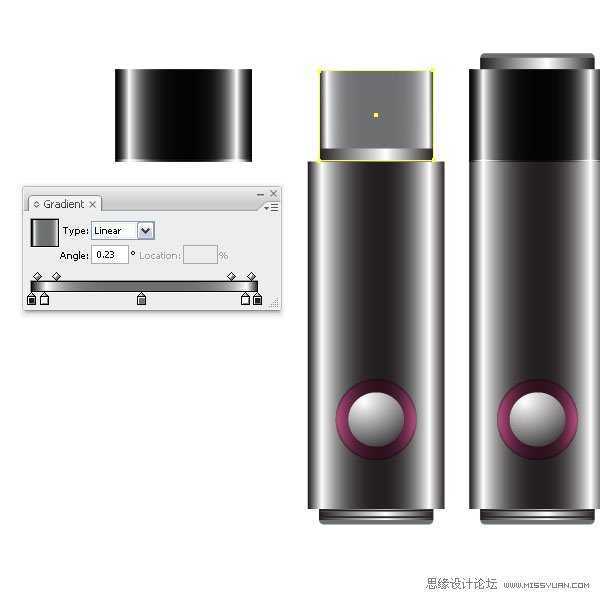 Illustrator设计一个色彩斑澜的U盘,PS教程,思缘教程网