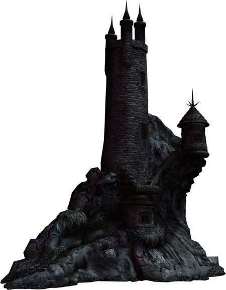 ‘PS合成童话中的恐怖城堡场景‘