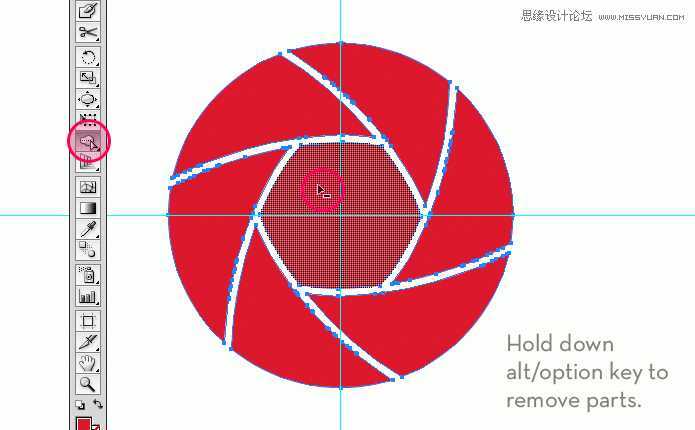 Illustrator设计创意的快门形状标志教程(2),破洛洛