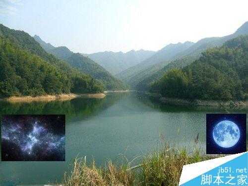 ‘用ps合成巨大月亮在水面升起的唯美效果教程‘