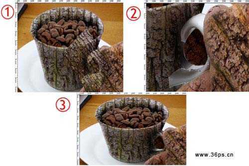 ‘Photoshop合成创意的绿色生态咖啡海报图片‘