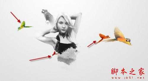 ‘Photoshop制作简洁抽象的人物插画‘