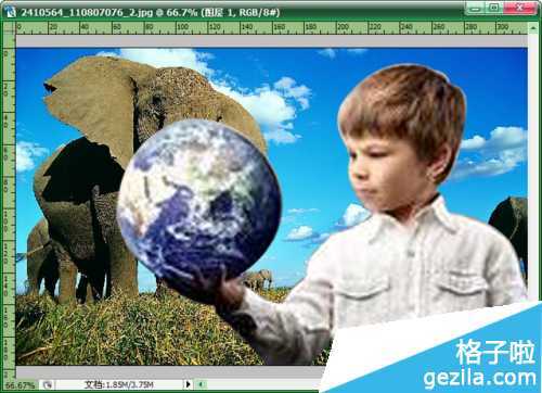 ‘如何用photoshop把两张照片融合起来‘