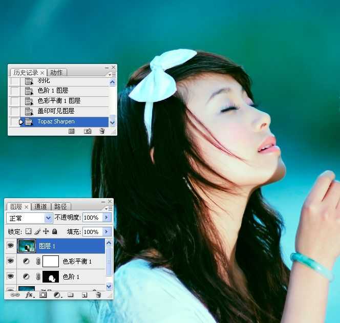 ‘Photoshop使用LAB模式为偏暗的美女图片调出通透的阿宝色效果‘