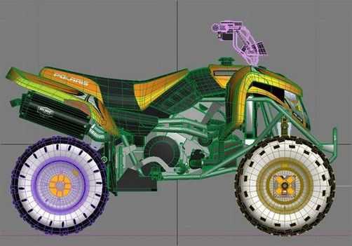 3Ds max制作豪华四轮摩托车教程