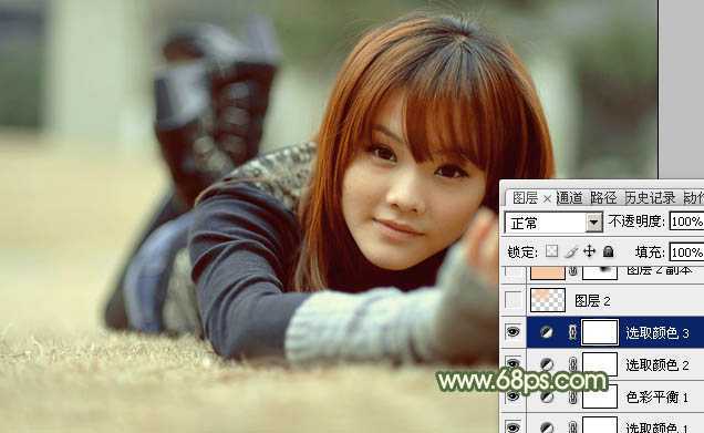 ‘Photoshop为外景图片加上唯美的暖色逆光‘