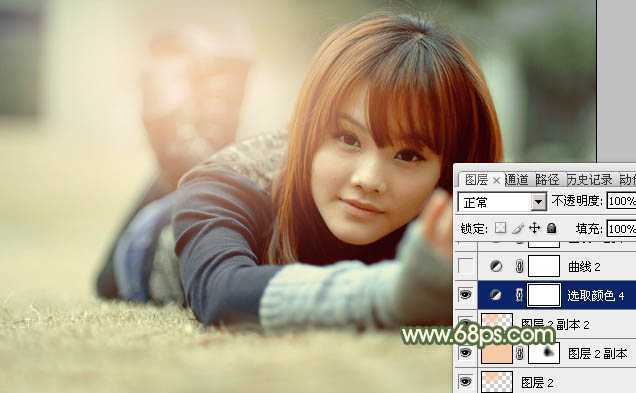 ‘Photoshop为外景图片加上唯美的暖色逆光‘