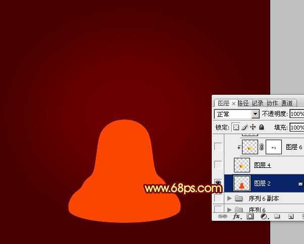 ‘Photoshop制作漂亮的金色圣诞铃铛‘