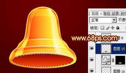 ‘Photoshop制作漂亮的金色圣诞铃铛‘