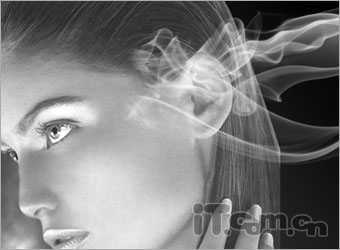 ‘Photoshop制作科幻效果的雾化美女‘