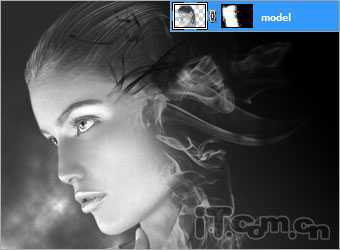 ‘Photoshop制作科幻效果的雾化美女‘