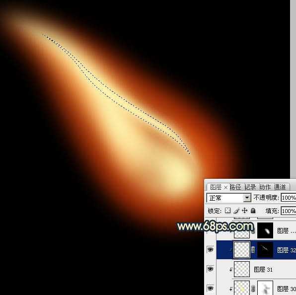 ‘Photoshop设计制作出逼真的正在燃烧的火柴‘