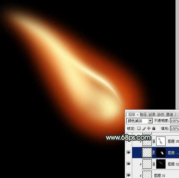 ‘Photoshop设计制作出逼真的正在燃烧的火柴‘