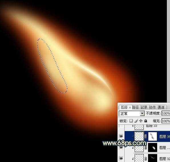 ‘Photoshop设计制作出逼真的正在燃烧的火柴‘