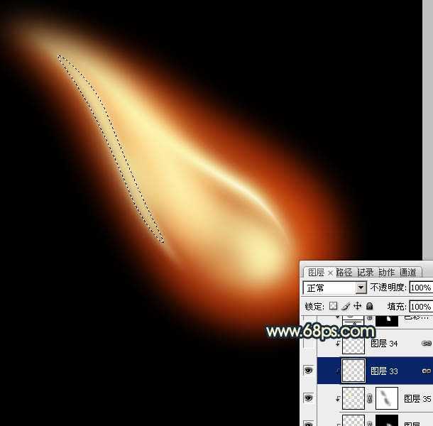 ‘Photoshop设计制作出逼真的正在燃烧的火柴‘