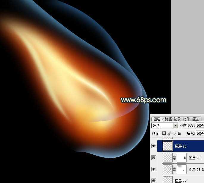 ‘Photoshop设计制作出逼真的正在燃烧的火柴‘