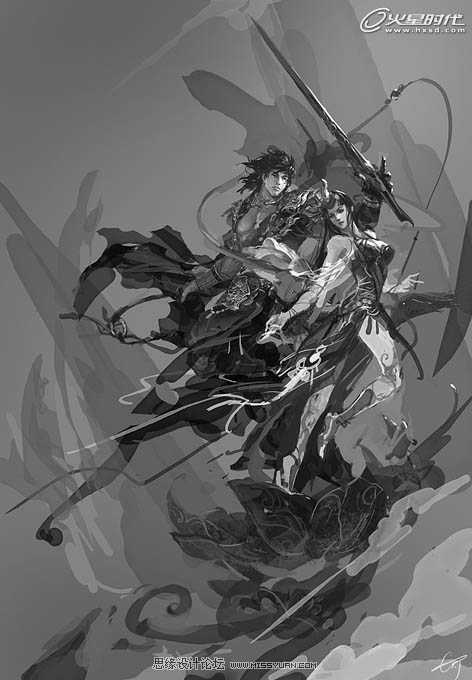 ‘photoshop鼠绘奇幻的仙女插画‘