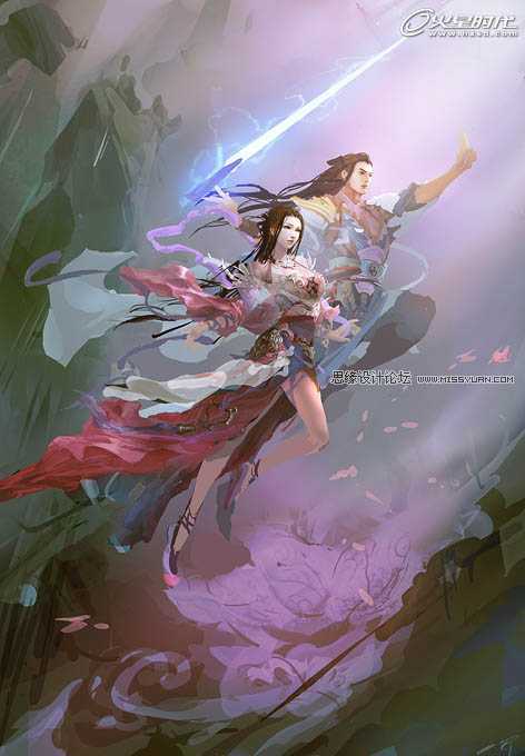 ‘photoshop鼠绘奇幻的仙女插画‘