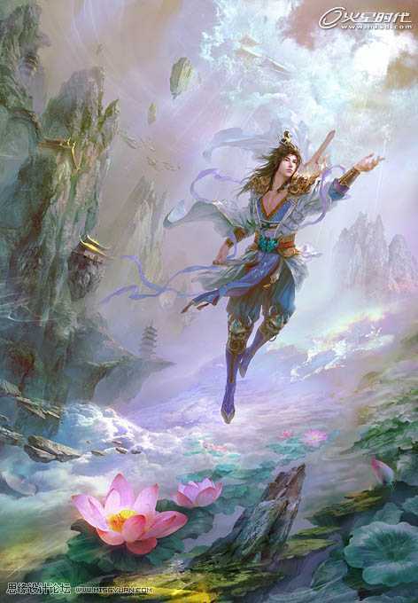 ‘photoshop鼠绘奇幻的仙女插画‘