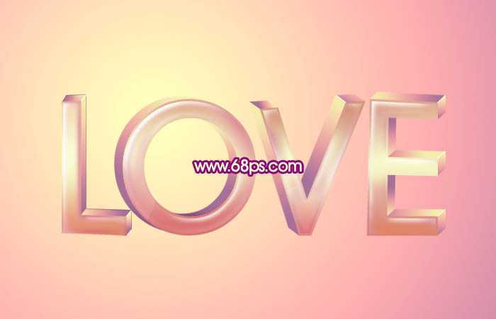 ‘Photoshop打造用漂亮花纹装饰的爱情LOVE立体字‘
