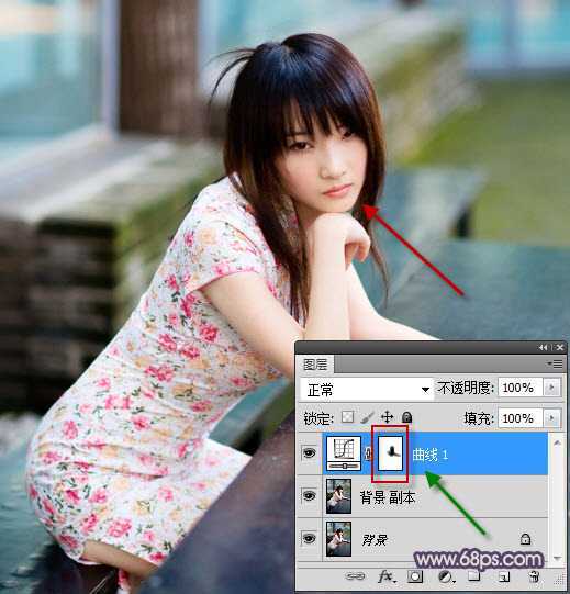 ‘Photoshop制作古典暗紫色外景美女效果‘