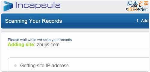 Incapsula添加网站