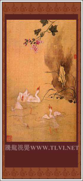 ‘Photoshop将人物图片处理成古典卷轴画效果‘