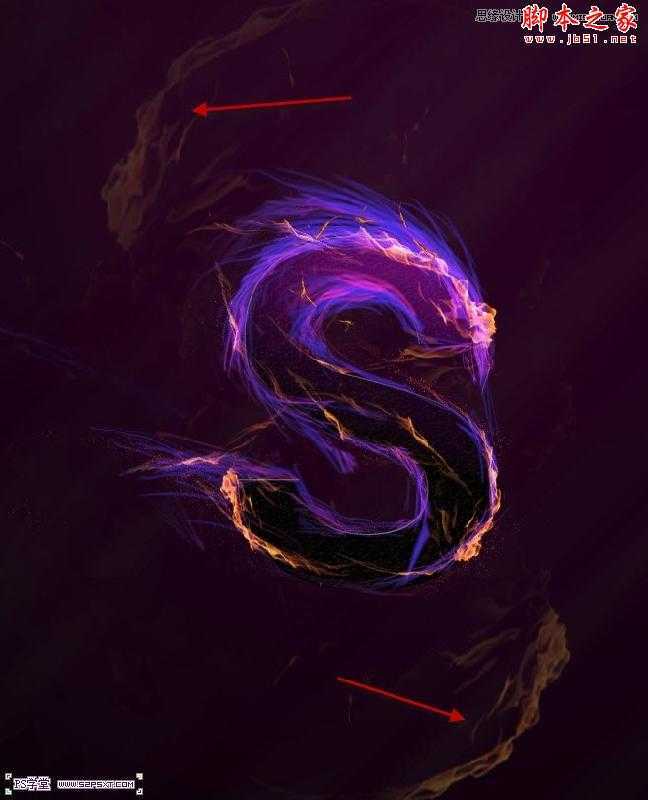 ‘Photoshop设计制作彩色魔幻火能量文字‘