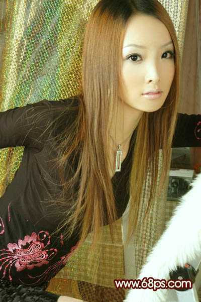 ‘Photoshop将人物图片调成淡淡的青黄甜美色‘