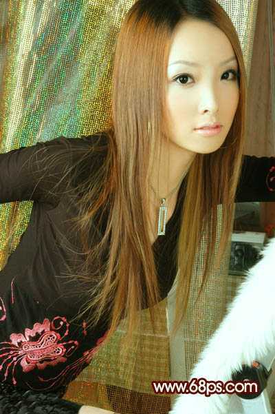 ‘Photoshop将人物图片调成淡淡的青黄甜美色‘