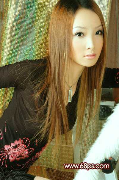 ‘Photoshop将人物图片调成淡淡的青黄甜美色‘