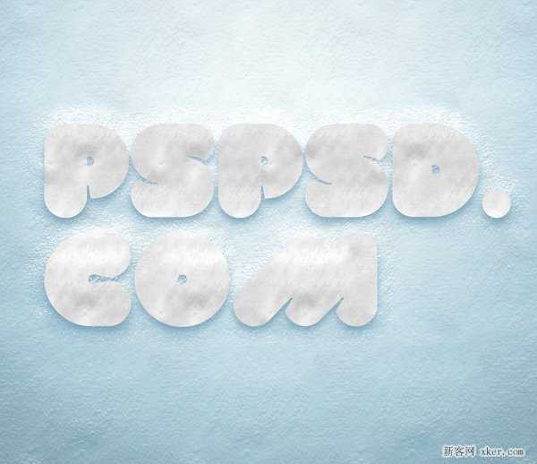 ‘ps制作漂亮大气的雪地文字特效教程‘