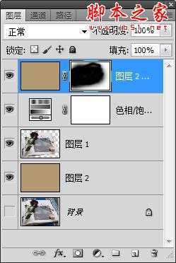 ‘photoshop将普通图片制作复古褐色调‘