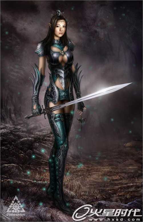 Photoshop绘画技巧和细节来表现精灵