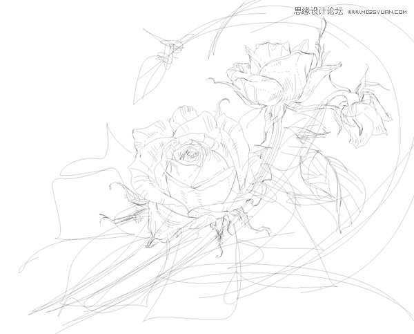 Illustrator绘制有型有色的抽象玫瑰花教程,PS教程,思缘教程网