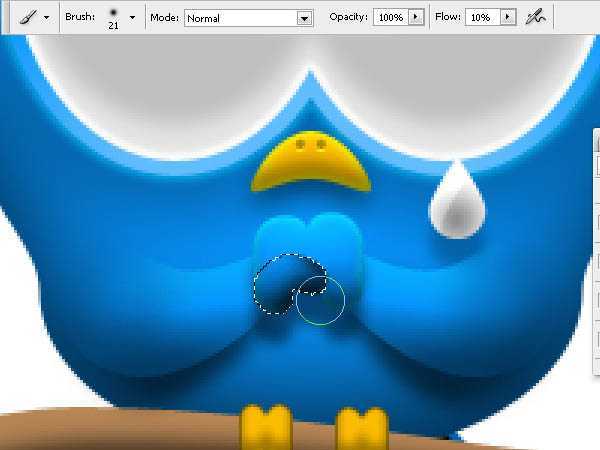 ‘Photoshop打造Twitter可爱蓝色小鸟图标‘