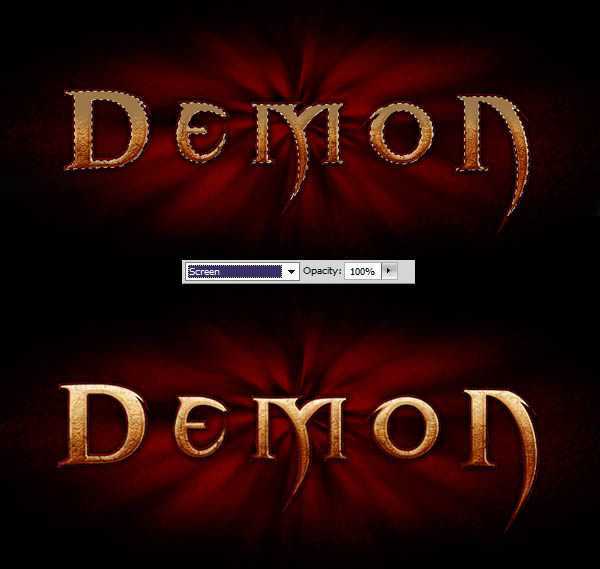 ‘PS制作暗黑III魔幻炫光字体特效‘