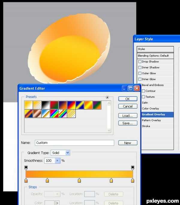 ‘Photoshop制作一个非常逼真的破碎鸡蛋效果‘